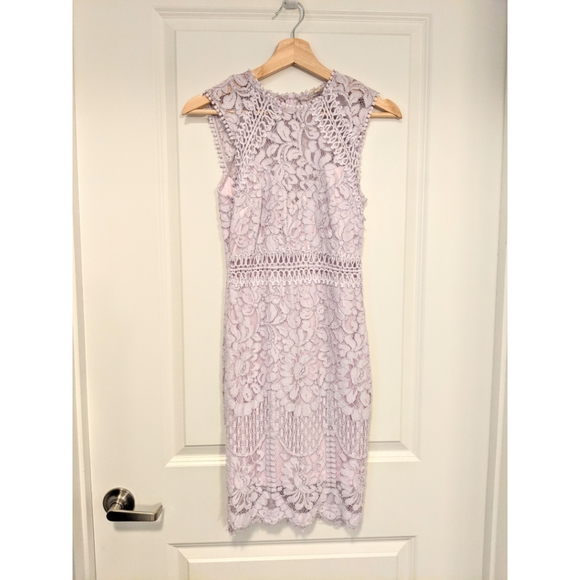 SOLD!Lavender Lace Dress - Picture 2 of 6